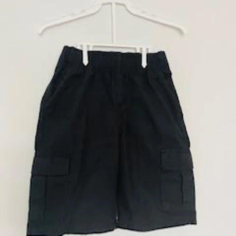 The Children’s Place Boys’ Pull-On Cargo Shorts – Size 6 (Washed Black)